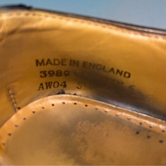 Dr. Martens Vintage 1990s Brogue Oxford Two Tone Wingtip Shoes Size 9 - Picture 14 of 16